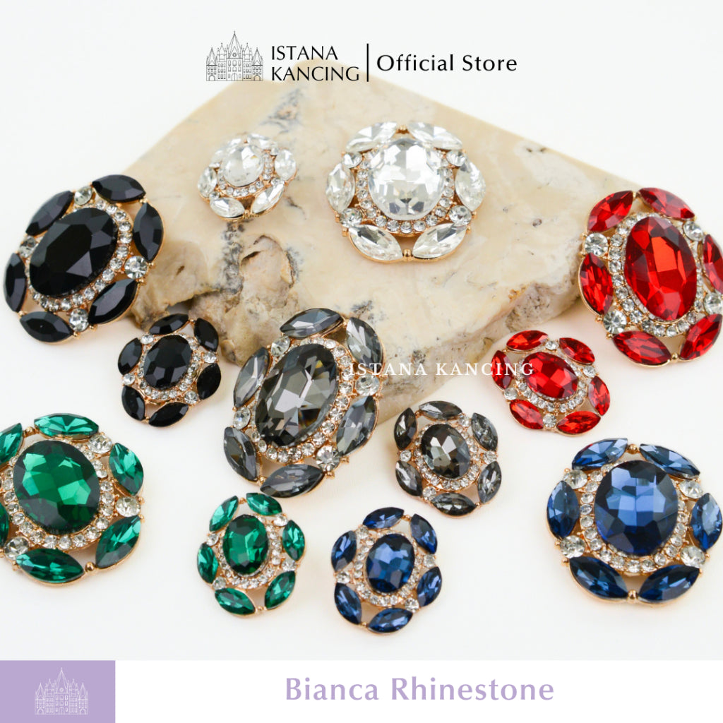 Bianca Rhinestone Button