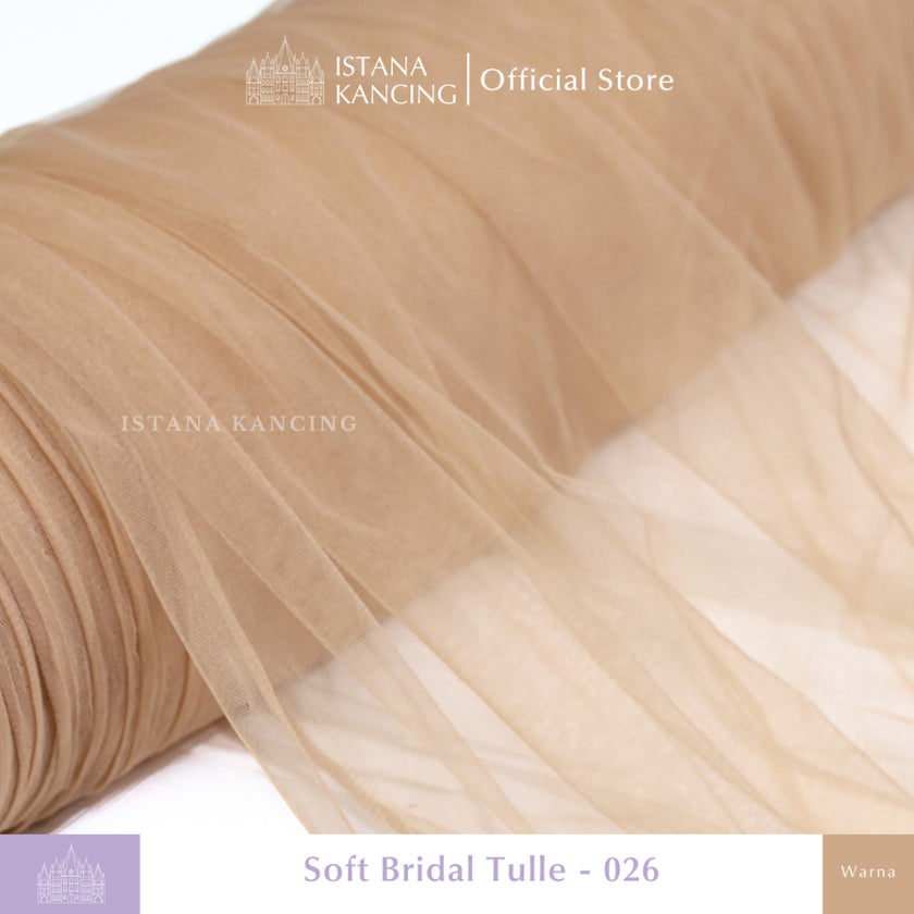 Kain Soft Tulle Lebar 150cm Brown Series
