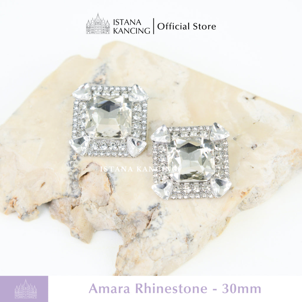 Amara Rhinestone Button