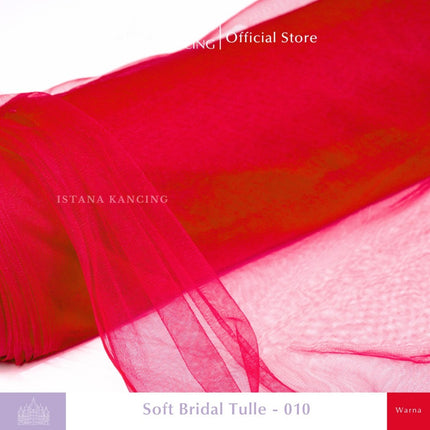 Kain Soft Tulle Lebar 150cm Red Series