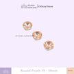 Round 10mm Rhinestone Kristal Cangkang