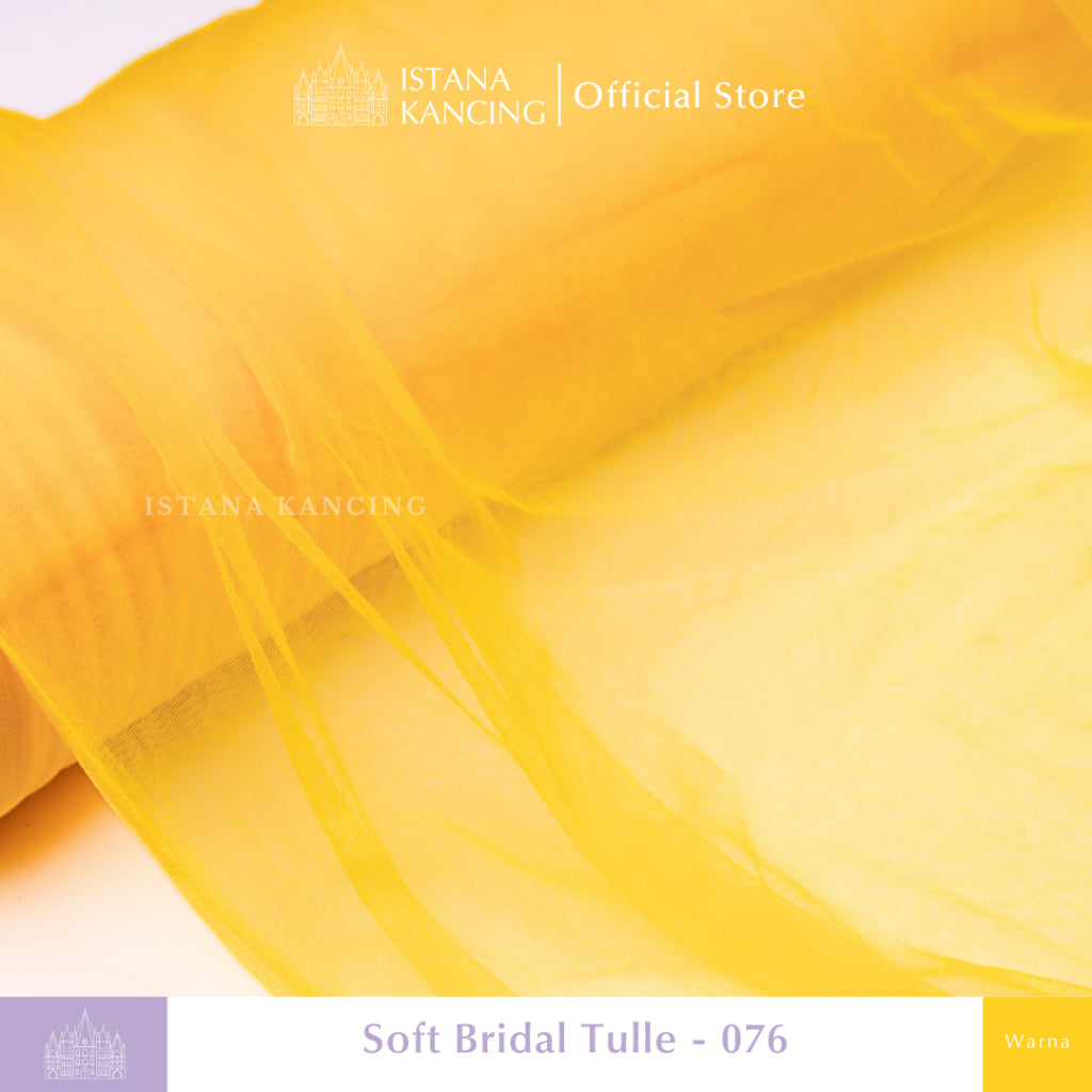 Kain Soft Tulle Lebar 150cm Yellow Series