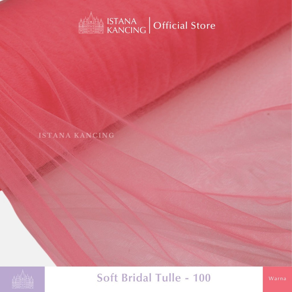 Kain Soft Tulle Lebar 150cm Red Series