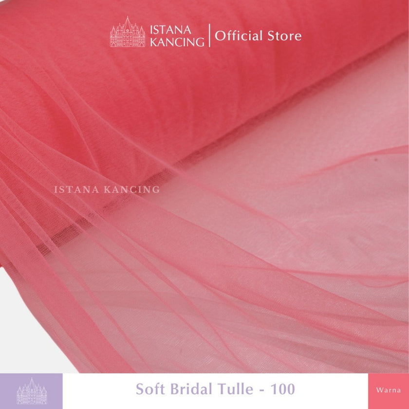 Kain Soft Tulle Lebar 150cm Red Series