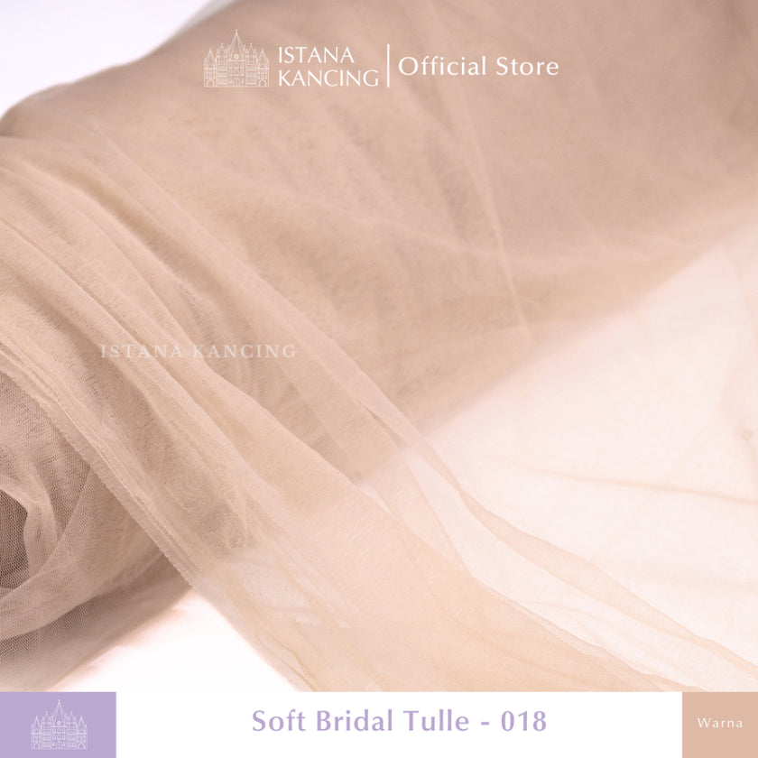 Kain Soft Tulle Lebar 150cm Brown Series