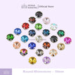 Round 10mm Rhinestone Kristal Cangkang