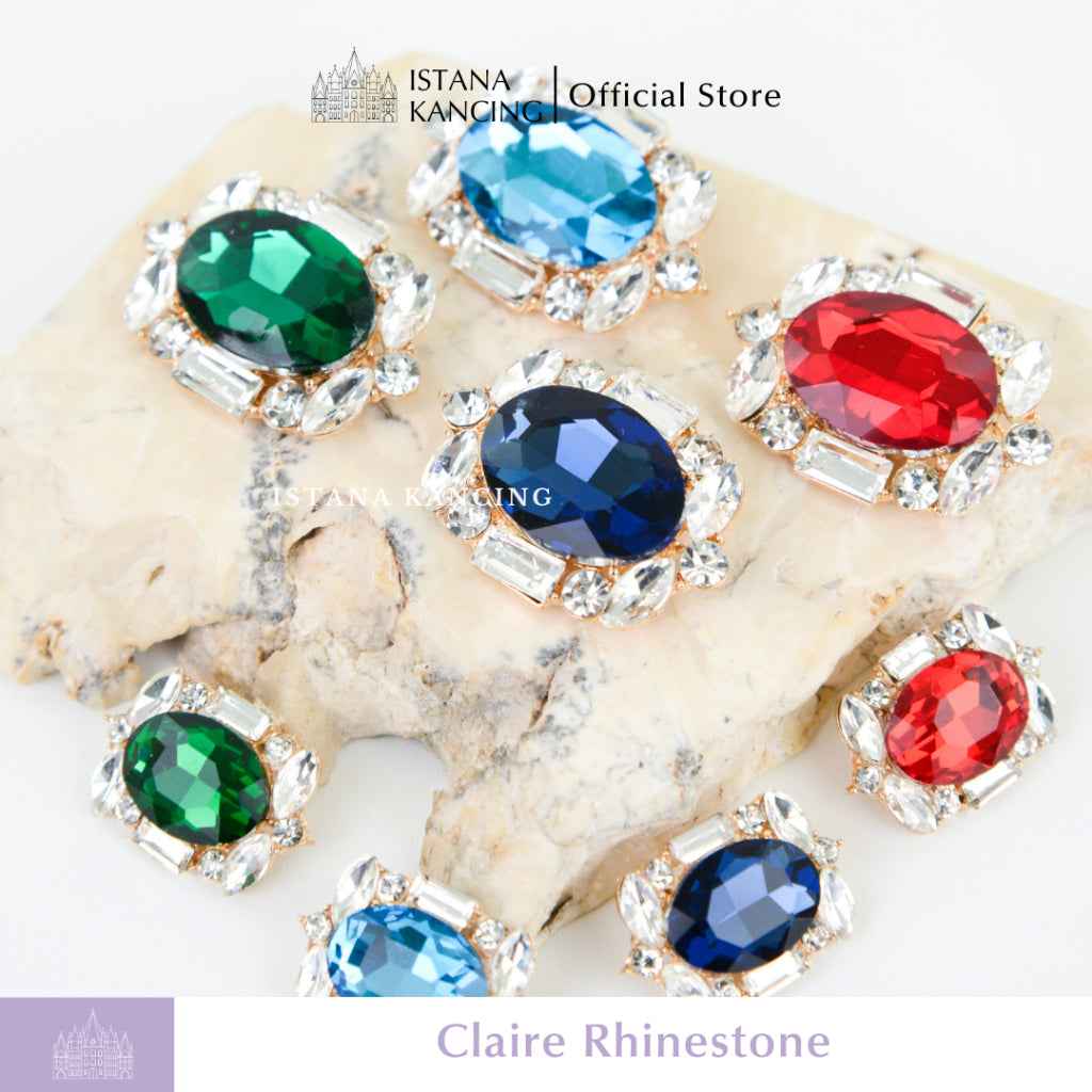 Claire Rhinestone Button