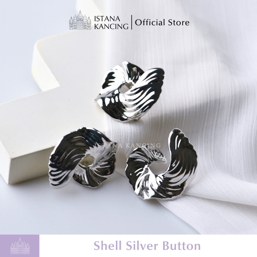 Kancing Jamur Shell Button | Aksesoris Kancing Unik Besar 36mm Premium Blazer Blouse Button| Istana Kancing.id