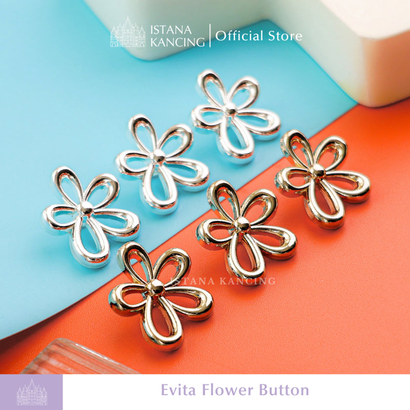 Evita Flower Button
