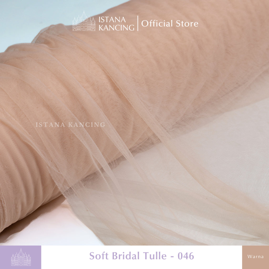 Kain Soft Tulle Lebar 150cm Brown Series