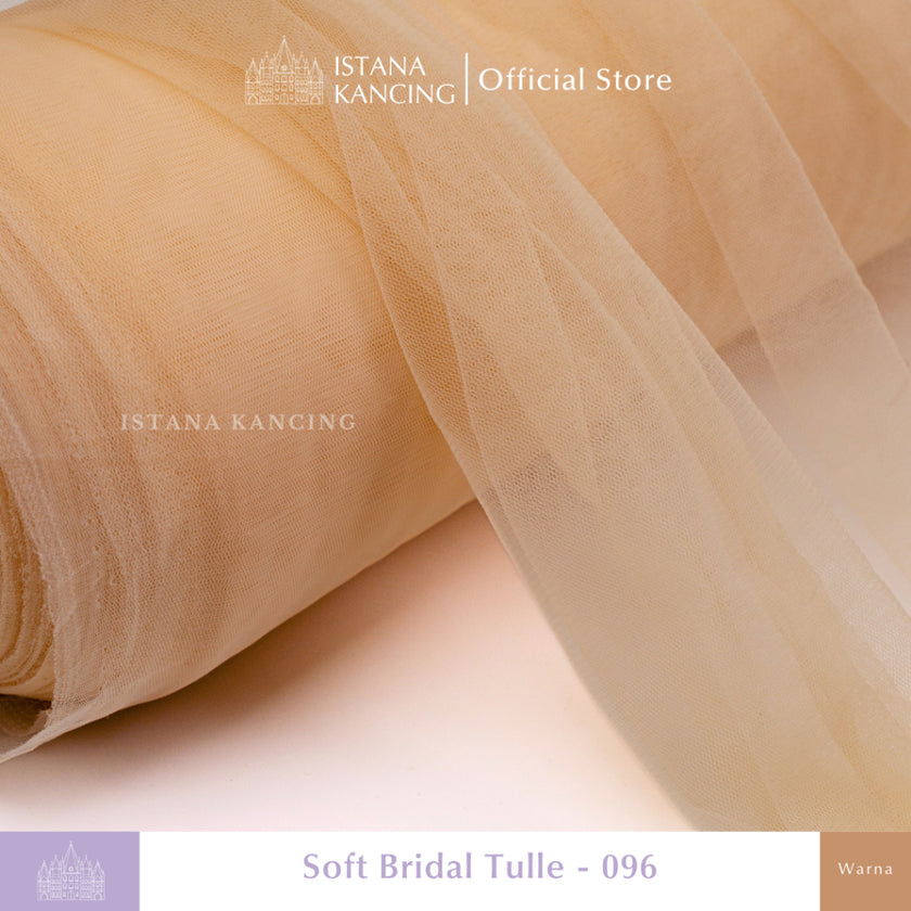 Kain Soft Tulle Lebar 150cm Brown Series