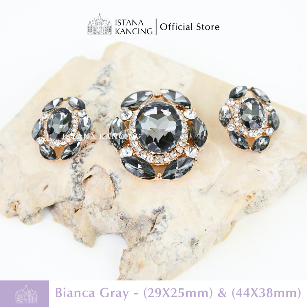 Bianca Rhinestone Button