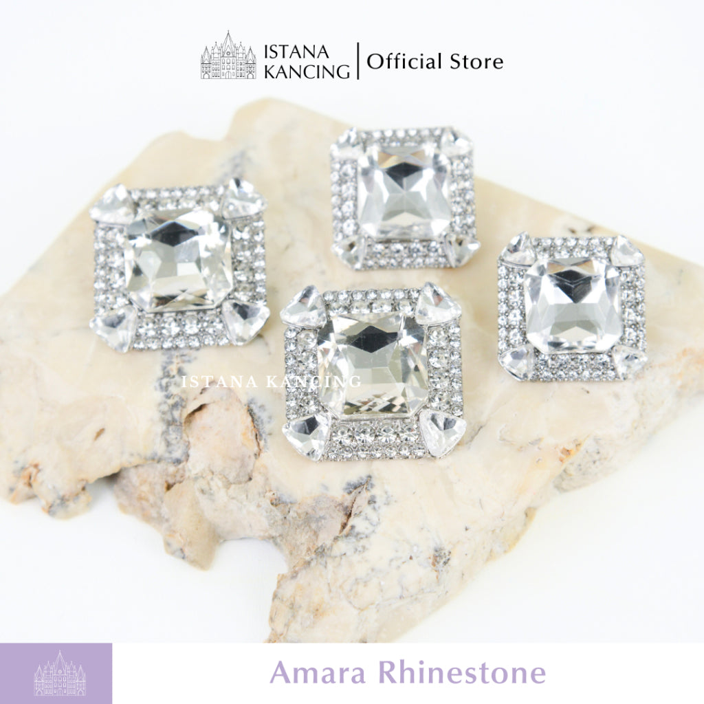 Amara Rhinestone Button