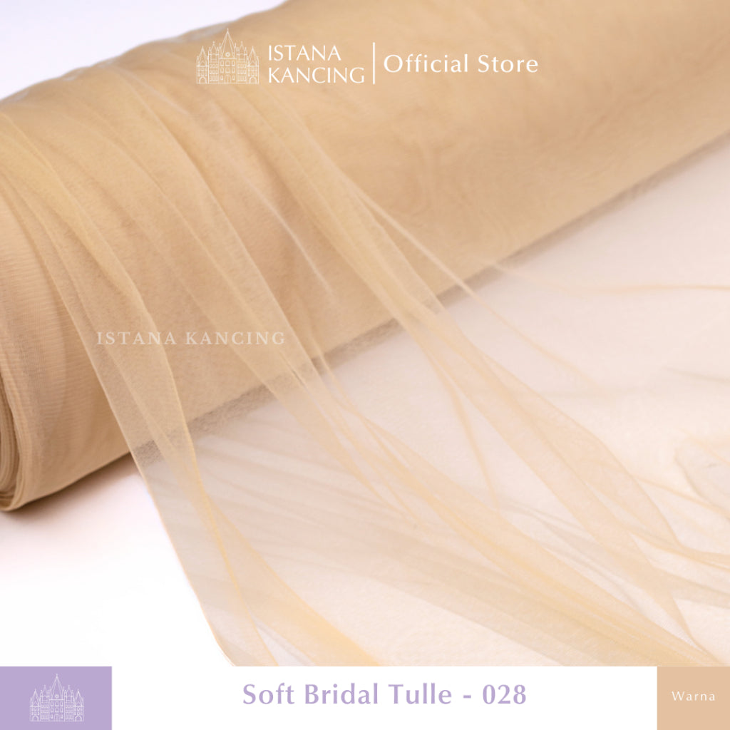 Kain Soft Tulle Lebar 150cm Brown Series