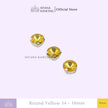 Round 10mm Rhinestone Kristal Cangkang
