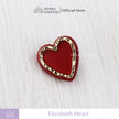 Elizabeth Heart Button