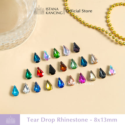 Kristal Cangkang Tear Drop 8x13mm