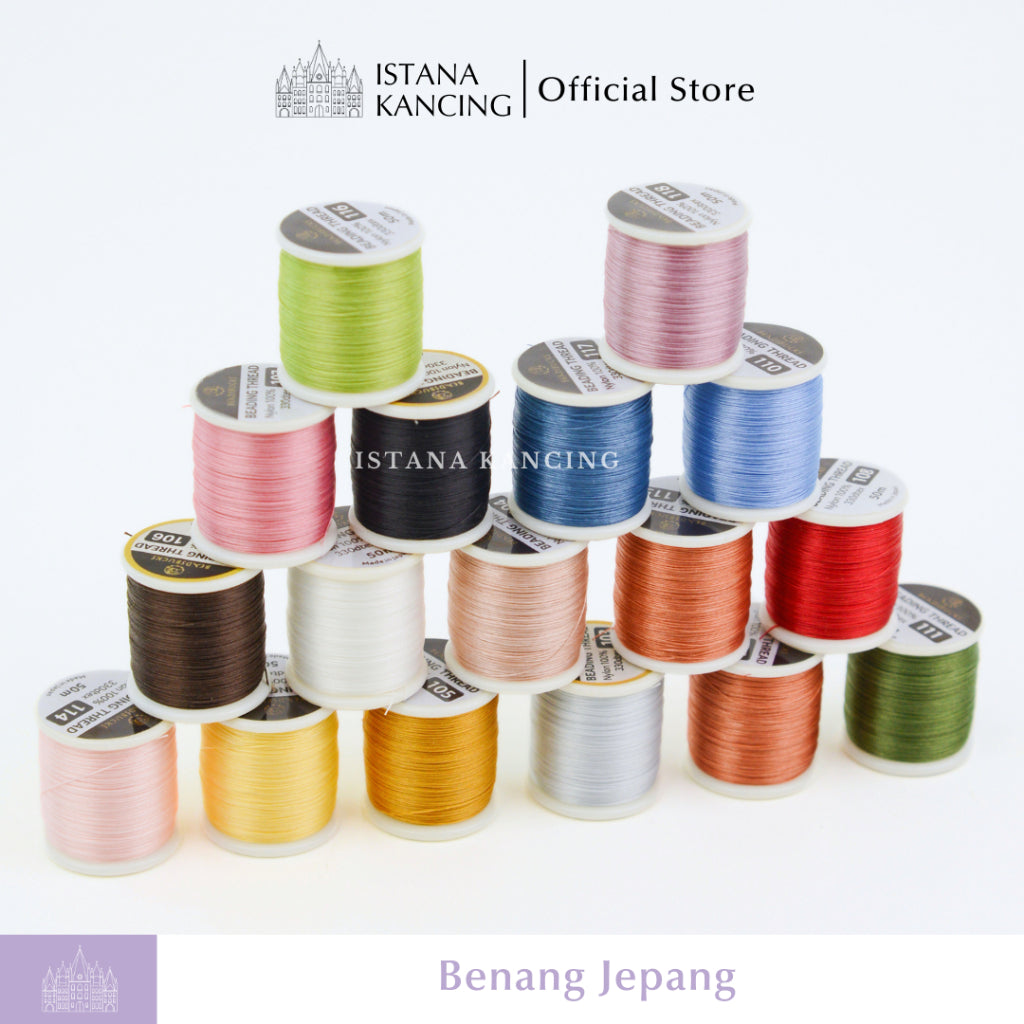 Benang Jahit Payet Jepang Benang Payet Nylon Beadbuck Beading Thread | Istana Kancing