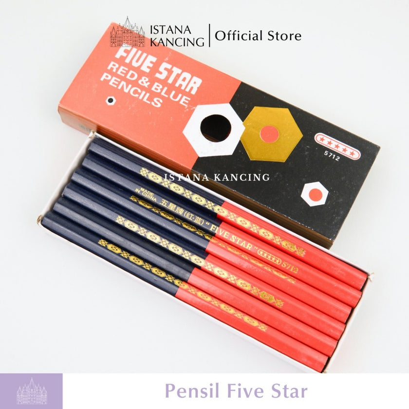 Pensil Pola Merah Biru Five Star Pensil Pola Jahit