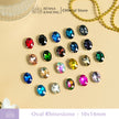 Oval Crystal Claw Setting 10x14mm