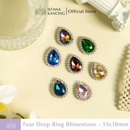 Tear Drop Ring 13x18mm