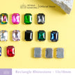 Rectangle Crystal Claw Setting 13x18mm