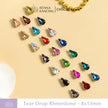 Kristal Cangkang Tear Drop 8x13mm