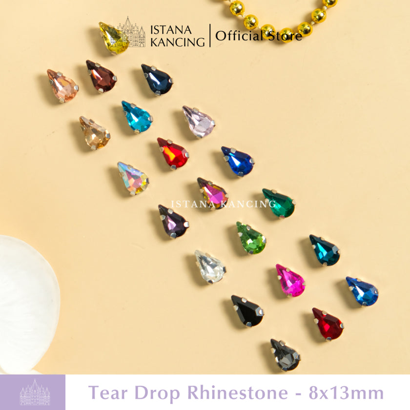 Kristal Cangkang Tear Drop 8x13mm