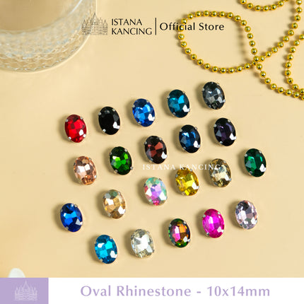 Oval Crystal Claw Setting 10x14mm