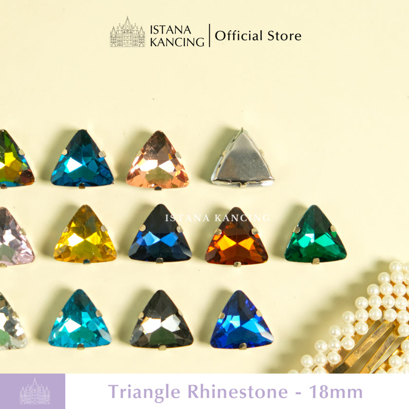 Triangle Rhinestone 18mm