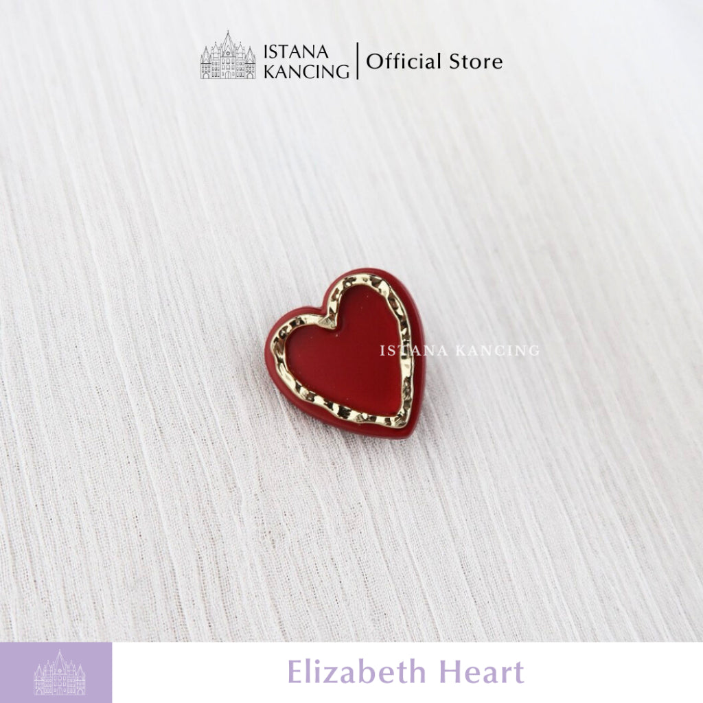 Elizabeth Heart Button