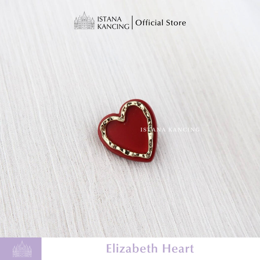 Elizabeth Heart Button