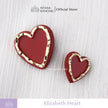 Elizabeth Heart Button