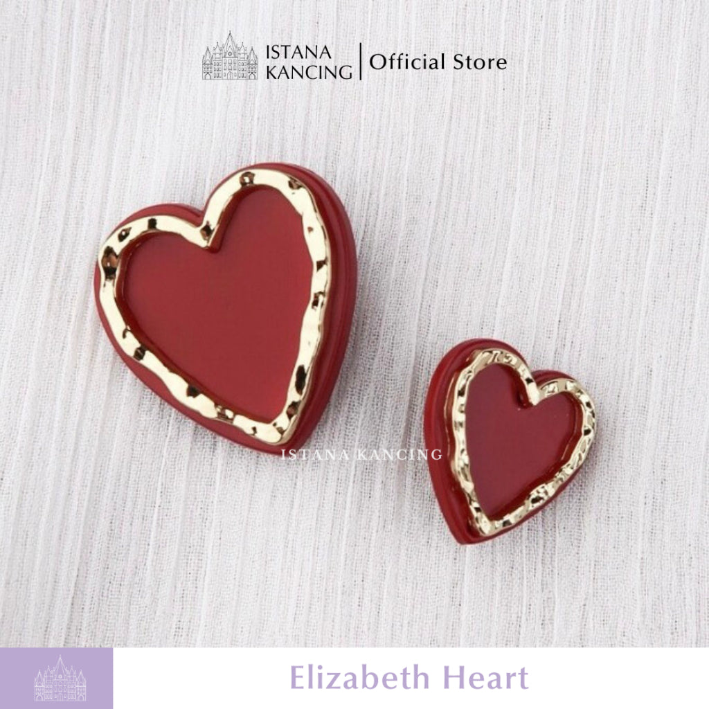 Elizabeth Heart Button