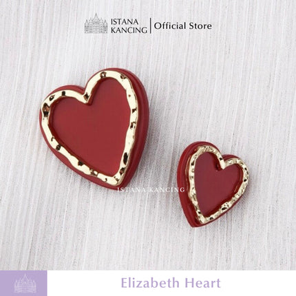 Elizabeth Heart Button