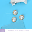 Mermaid Pearl Button