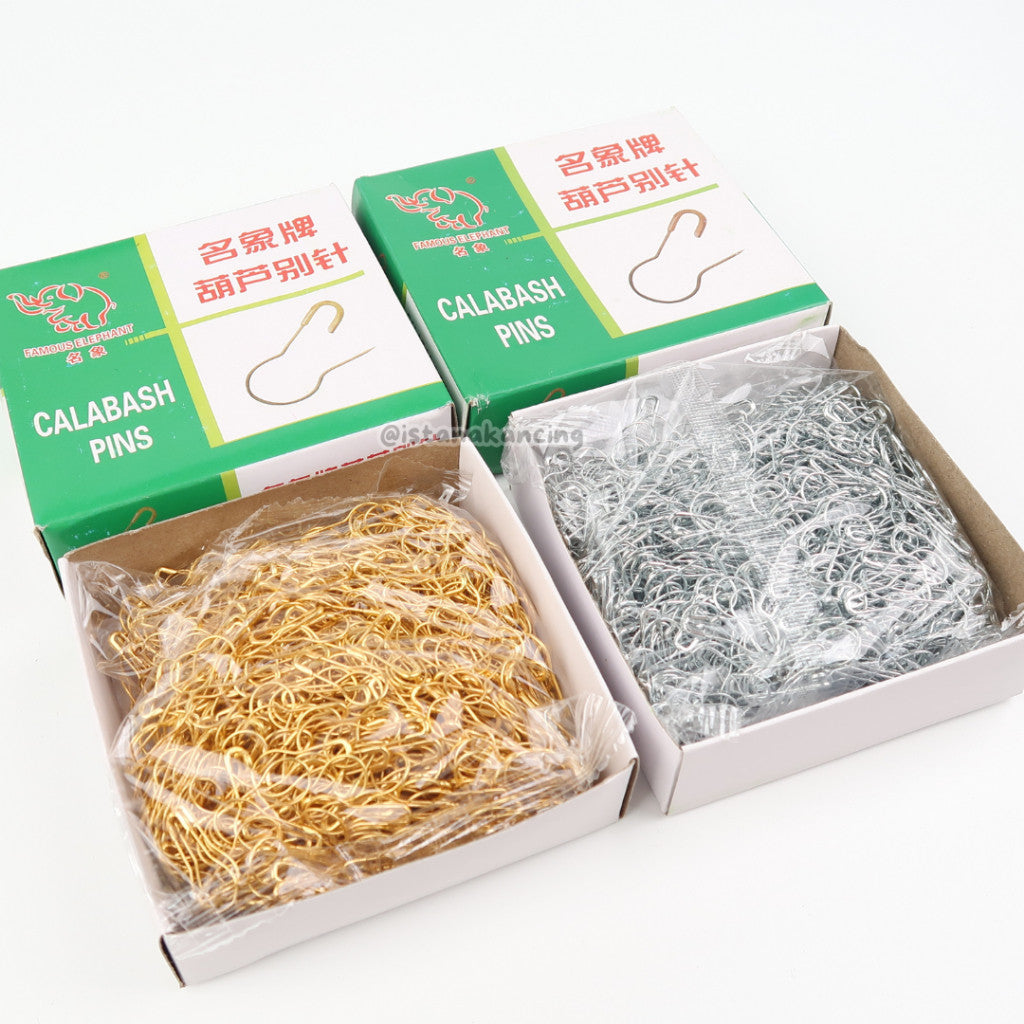Peniti Bohlam Peniti Labu | Peniti 1 BOX  Silver Gold Premium Peniti | Istana Kancing