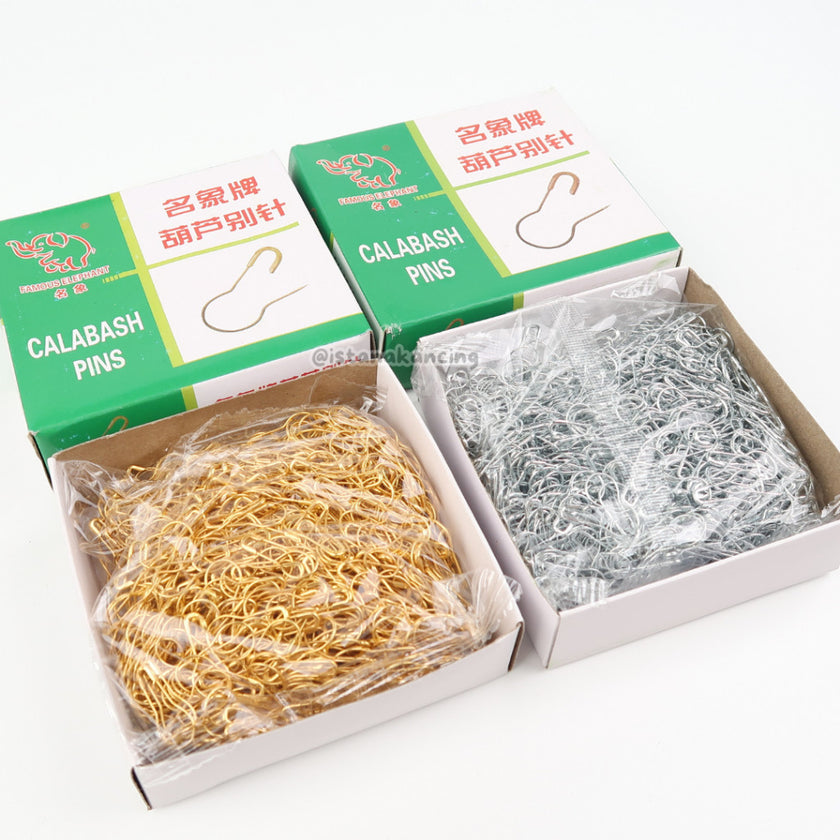Peniti Bohlam Peniti Labu | Peniti 1 BOX  Silver Gold Premium Peniti | Istana Kancing