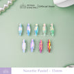 Navette Pastel Rhinestone