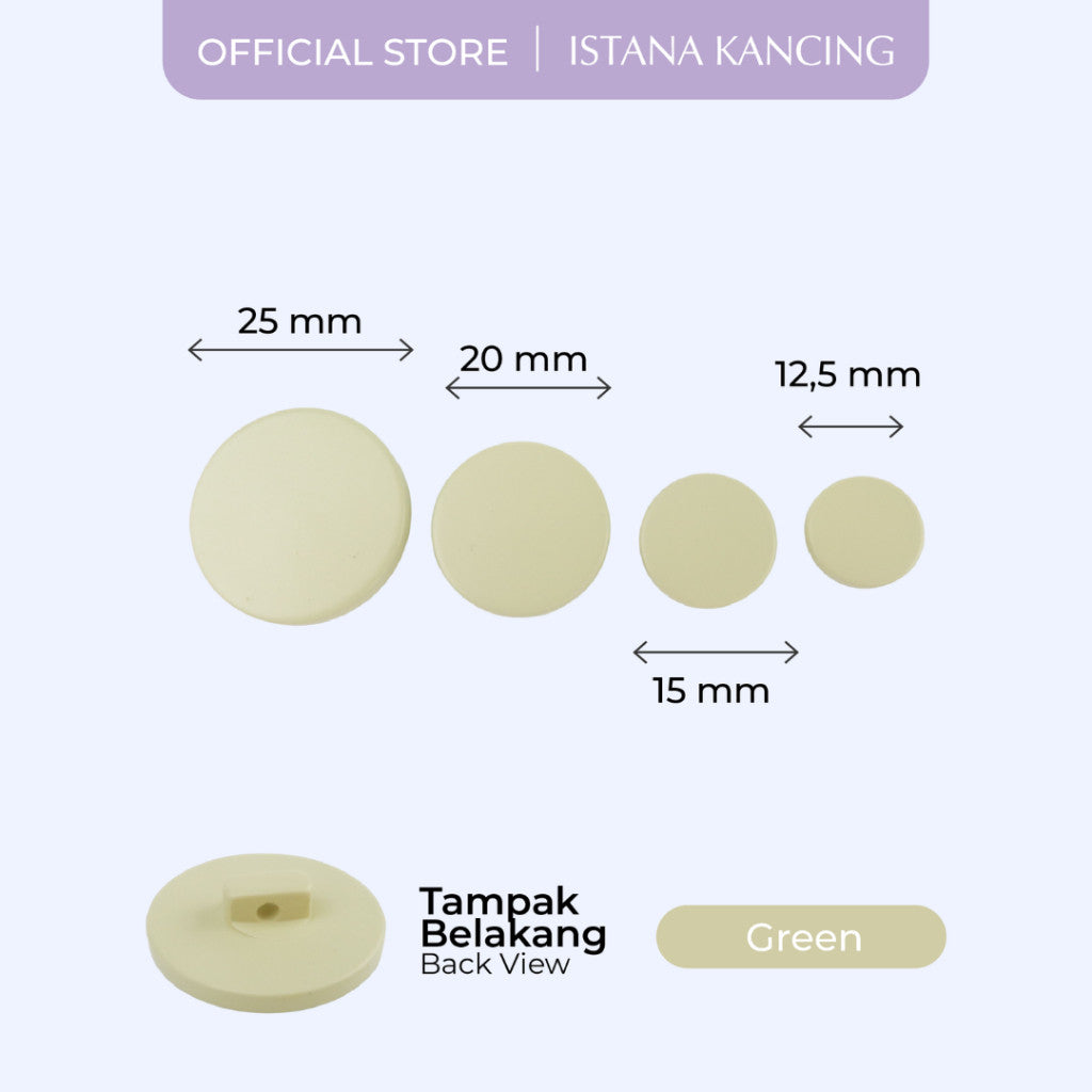 Kancing Jamur Cacha  Button | Aksesoris Kancing Blazer Dress Bentuk Bulat Warna-Warni Unik Premium Fancy Button | Istana Kancing