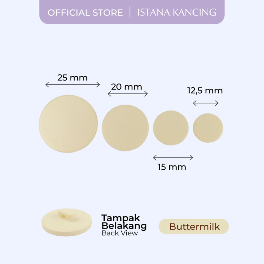 Kancing Jamur Cacha  Button | Aksesoris Kancing Blazer Dress Bentuk Bulat Warna-Warni Unik Premium Fancy Button | Istana Kancing