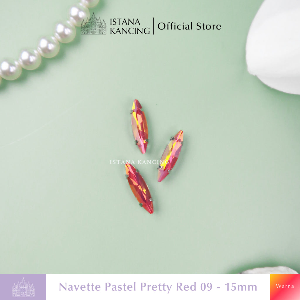 Navette Pastel Rhinestone