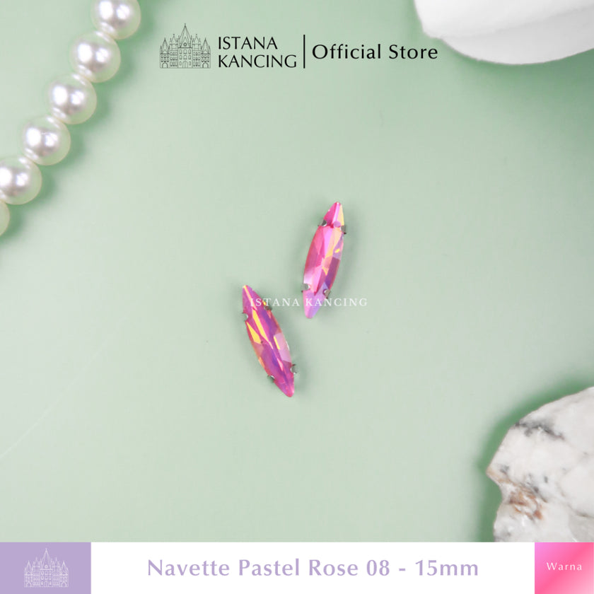 Navette Pastel Rhinestone