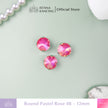 Round Pastel Crystal Claw Setting 12mm