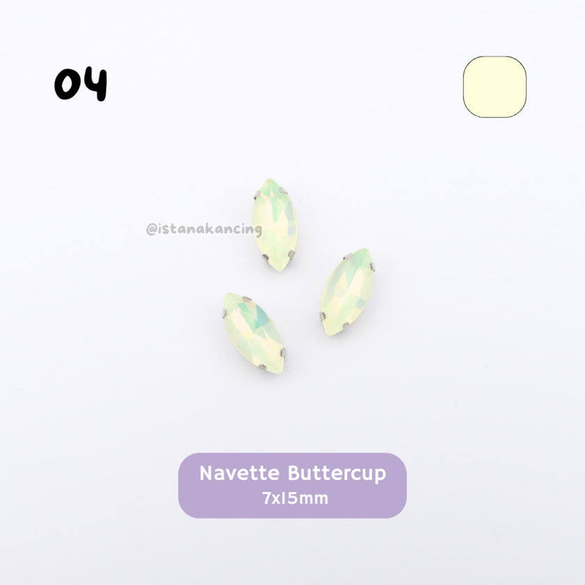 Navette Pastel Rhinestone