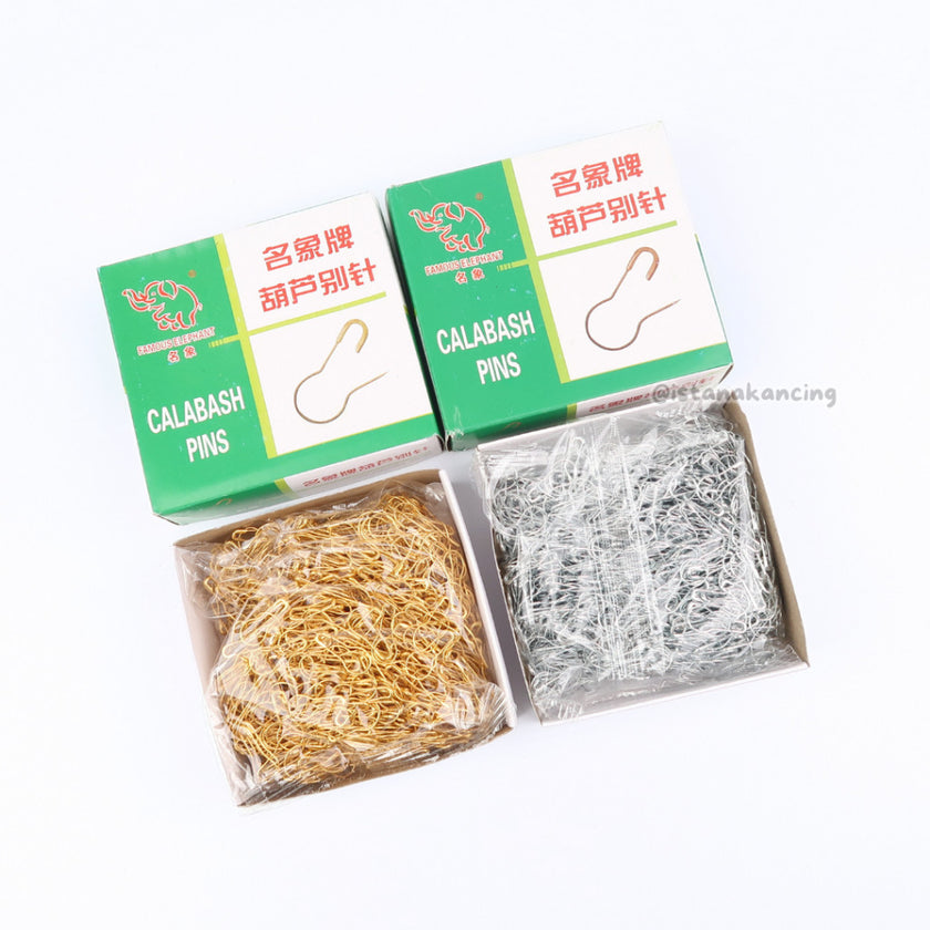 Peniti Bohlam Peniti Labu | Peniti 1 BOX  Silver Gold Premium Peniti | Istana Kancing