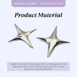 Bros Wanita Alpha Bintang Silver 64mm Mewah Premium Elegan Hijaber Kantoran Pria Wanita ISTANA KANCING