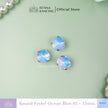 Round Pastel Crystal Claw Setting 12mm