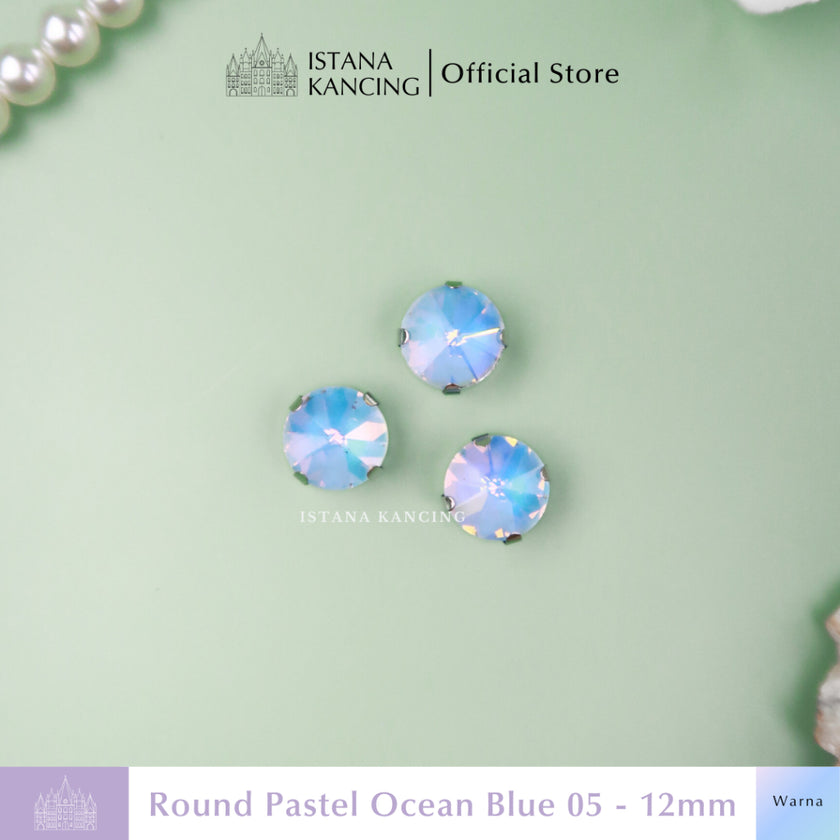 Round Pastel Crystal Claw Setting 12mm