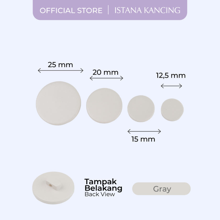 Kancing Jamur Cacha  Button | Aksesoris Kancing Blazer Dress Bentuk Bulat Warna-Warni Unik Premium Fancy Button | Istana Kancing